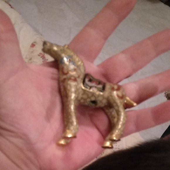 COPY - Vintage Cloisonné Horse Figurine - Picture 2 of 3